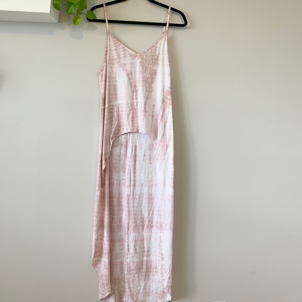 Express high-low tie dye tank